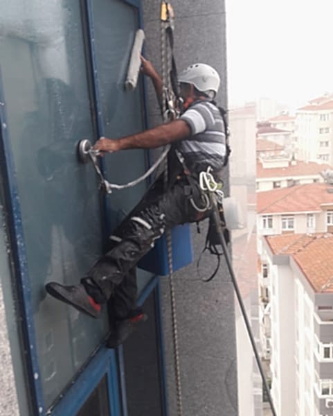 iple erişim, endüstriyel dağcılık, dış cephe temizlik, cam cephe işleri, yüksek işler